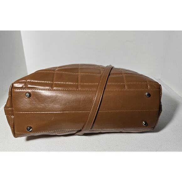 Vintage Aleda Firenze Italy Smooth Leather Caramel Shoulder/Crossbody bag Purse - Picture 7 of 11